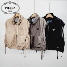 PD 프라다 스트링 후드 베스트 