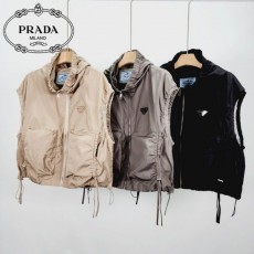 PD 프라다 스트링 후드 베스트 