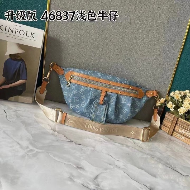 LV 루이비통 데님 하이라이즈 범백 