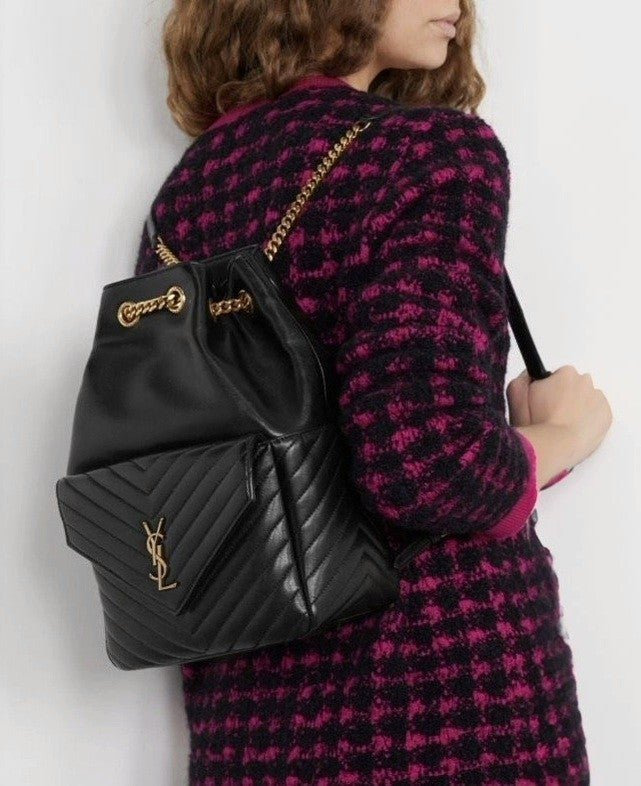YS 생로랑 퀄팅 림스킨 모노그램 조 백팩