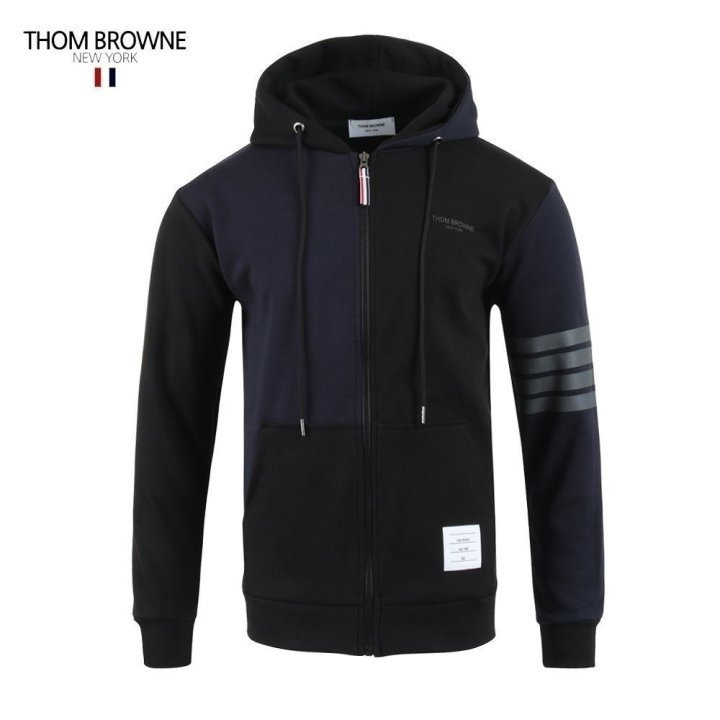 TB 톰브라운 배색 4선 후드집업 & 반바지 셋업 