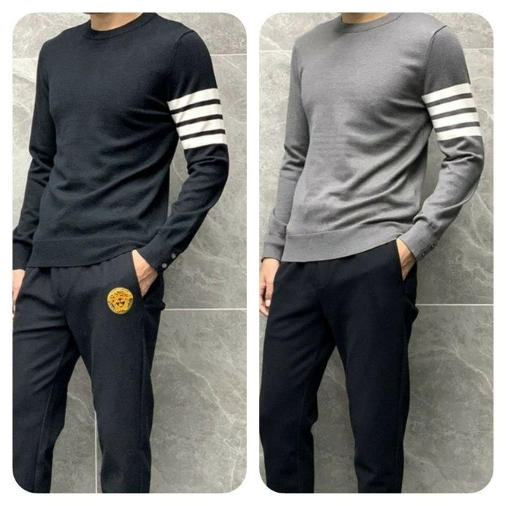 TB 톰브라운 T 옴므 기본 라운드 니트 (1218) 