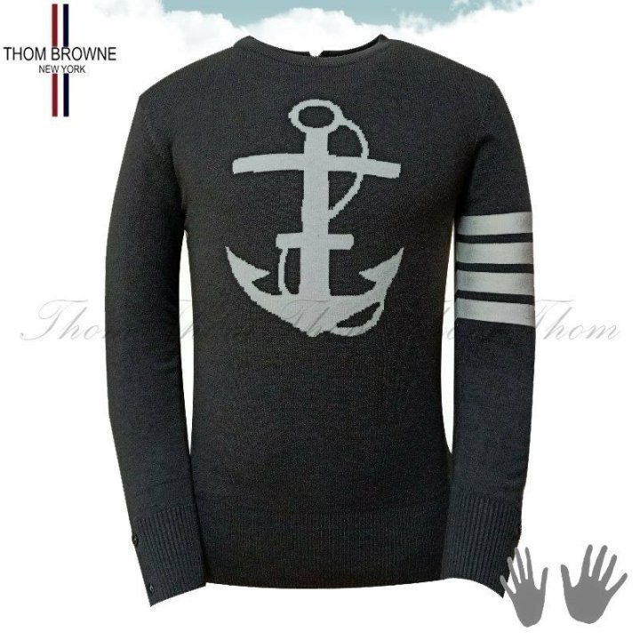 TB 톰브라운 T 앵커 백지퍼 울니트 