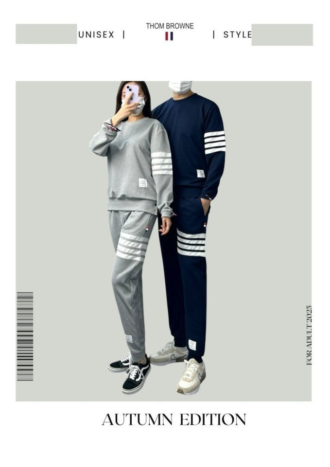 TB 톰브라운 골지 맨투맨 세트 