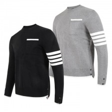 TB 톰브라운 사선 원 포켓 울 니트 