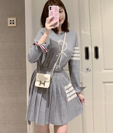 TB 톰브라운 T 휴먼 라운드 니트 (8127) 