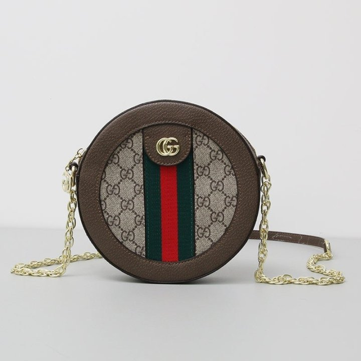 GC 구찌 피디아 미니 GG 라운드 숄더백