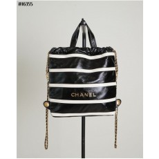 CN 샤넬 22 스트라이프 샤이니 백팩 