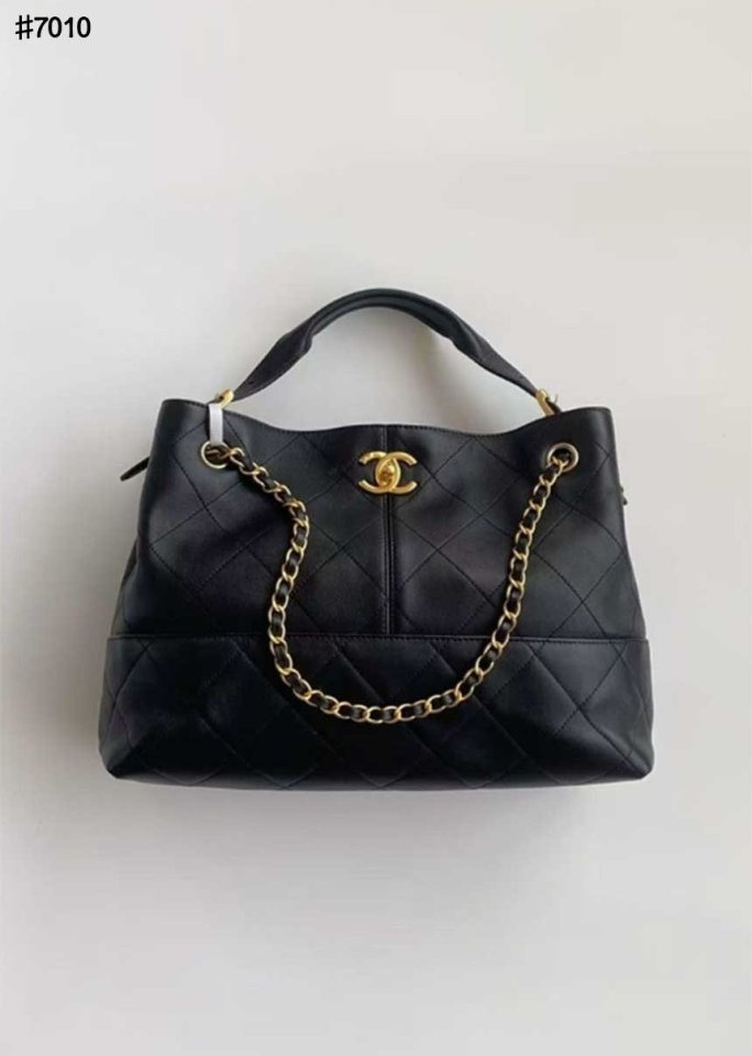 CN 샤넬 램스킨 레더 쇼핑백