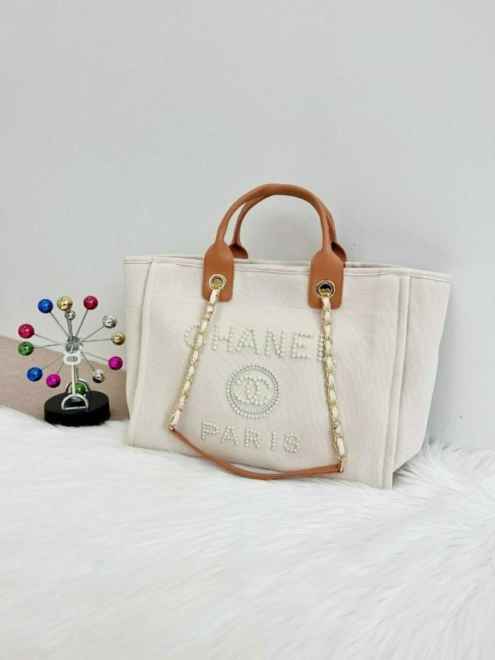 CN 샤넬 진주 도빌백 