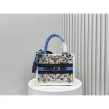 DO 디올 고듭 자수 레더 북 토트백 스몰 