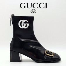 GC 구찌 여성 더블 G 소프트 앵클 부츠