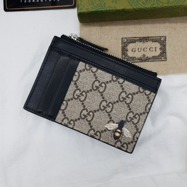 GC 구찌 꿀벌 지퍼카드 동전지갑 