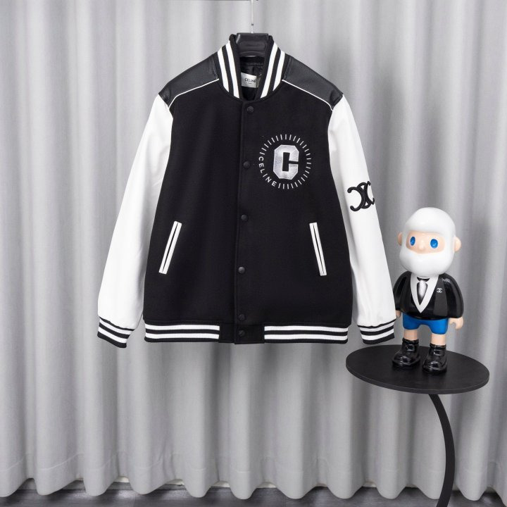 CL 셀린느 CLN 2702 트리옴페 믹스 바시티 자켓 