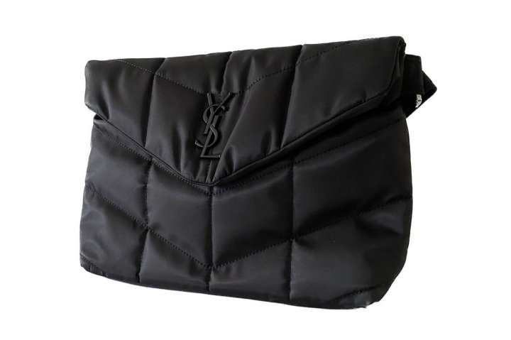 YS 생로랑루 푸퍼 크로스백 퀼티드 나일론 