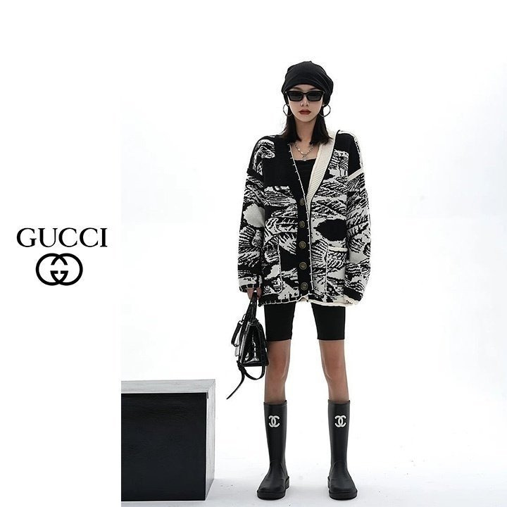 GC 구찌 [G] 하프패턴 루즈핏가디건 