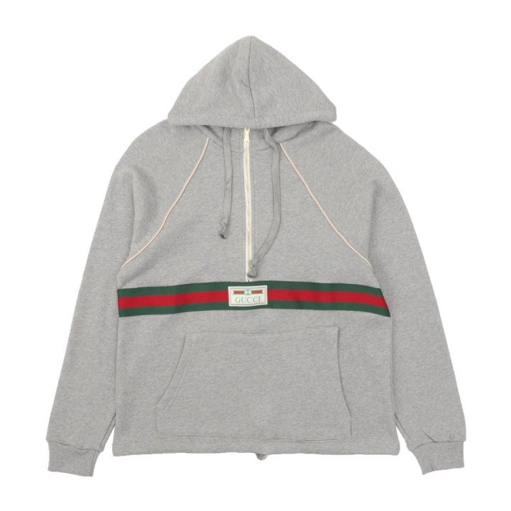 GC 구찌 GC 2604 웹 하프 집업 스웨트 셔츠 