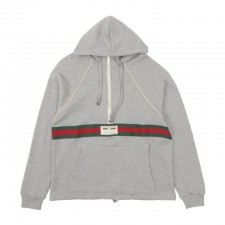 GC 구찌 GC 2604 웹 하프 집업 스웨트 셔츠 