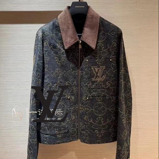 LV 루이비통 골덴 카라 포인트 문양 자켓 