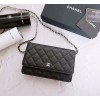 CN 샤넬 [고급 박스] WOC 클래식 캐비어 은장 1 