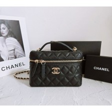 CN 샤넬 [ 고급 ] 클래식 체인 베니티백 블랙 금장 1 