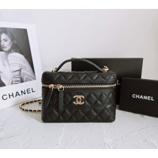 CN 샤넬 [ 고급 ] 클래식 체인 베니티백 블랙 금장 1 