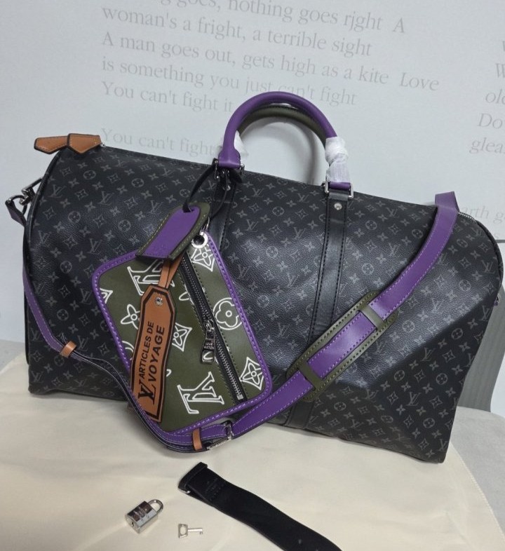 LV 루이비통 패치워크 블랙모노 여행구(최상급)