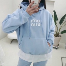 MU 미우미우 후드 조거팬츠세트 