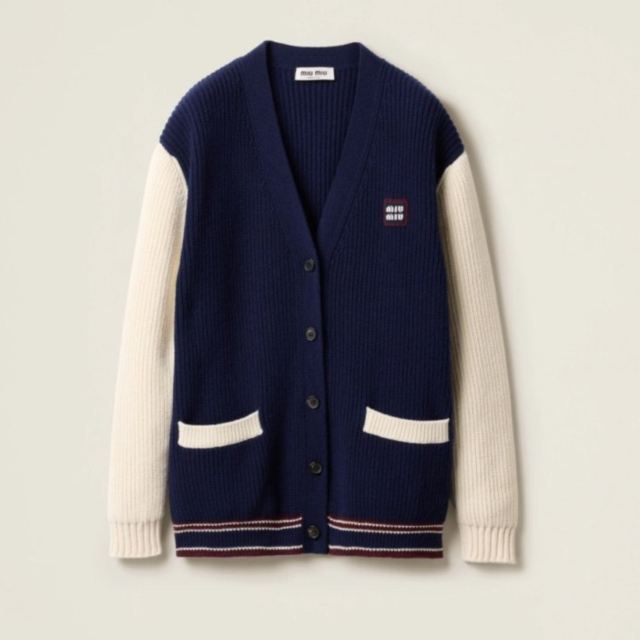 MU 미우미우 여성 울캐시 가디건-1375 