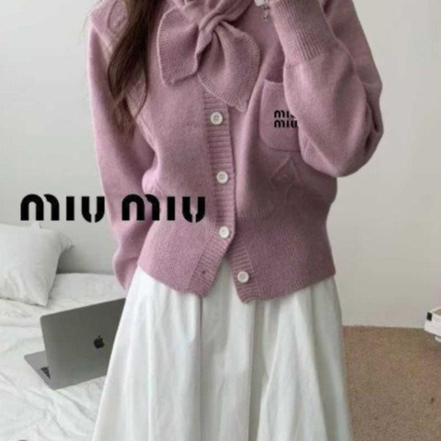 MU 미우미우 큐트 피셔 니트 