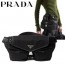 PD 프라다 나일론 삼각 로고 투 포켓 숄더 백 