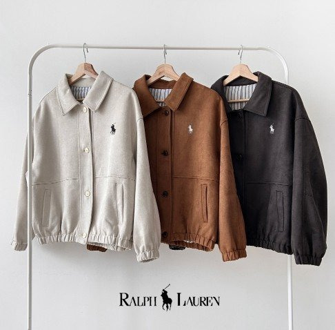 PL 폴로 포니 스웨이드 자켓  