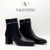 VT 발렌티노 여성 락 스터드 앵클 부츠