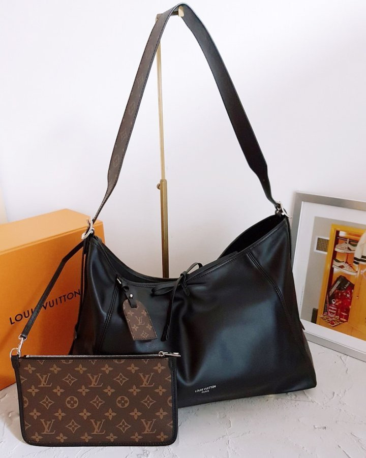 LV 루이비통 고급 캐리올 다크 MM 숄더백 1 