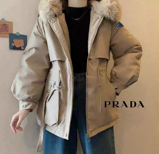 PD 프라다 후드퍼밍크패딩 