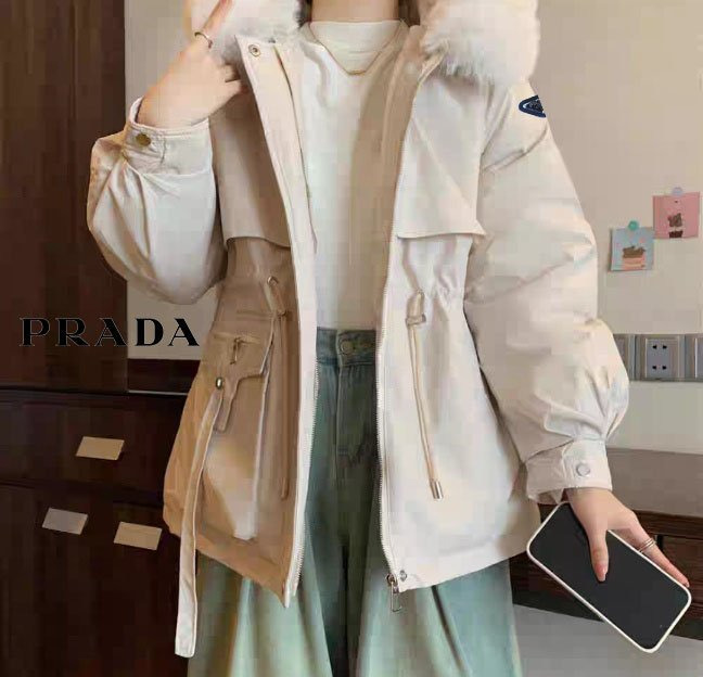 PD 프라다 후드퍼밍크패딩 