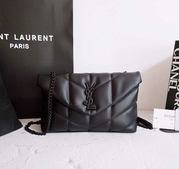 YS 생로랑 루루 푸퍼 미니 토이백 검정 흑장