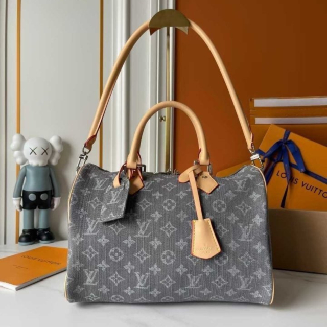 LV 루이비통 데님 소프트 보스턴  