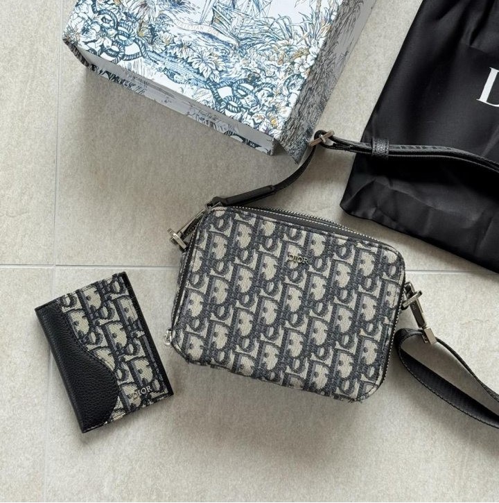 DO 디올 숄더 스트랩 파우치 베이지 + 카드지갑 