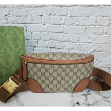 GC 구찌 고급] GG 엠블럼 벨트백 브라운 1 