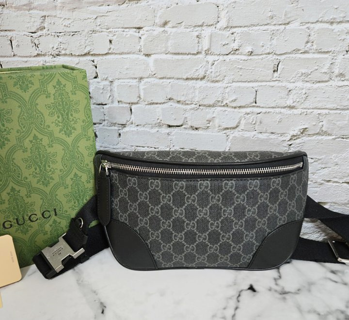 GC 구찌 고급] GG 엠블럼 벨트백 블랙1 