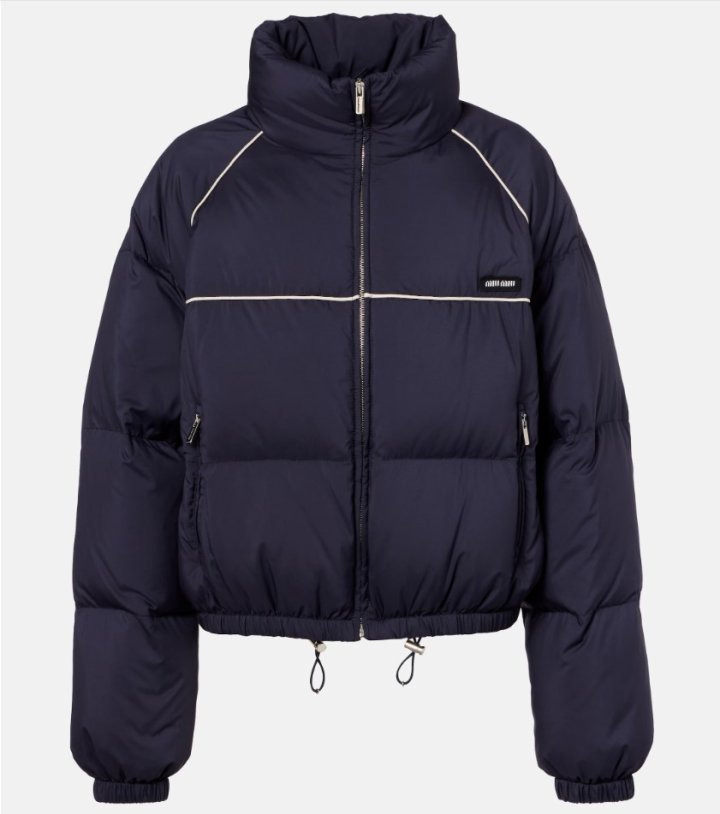 MU 미우미우 테크니컬 퐁제 다운 재킷 