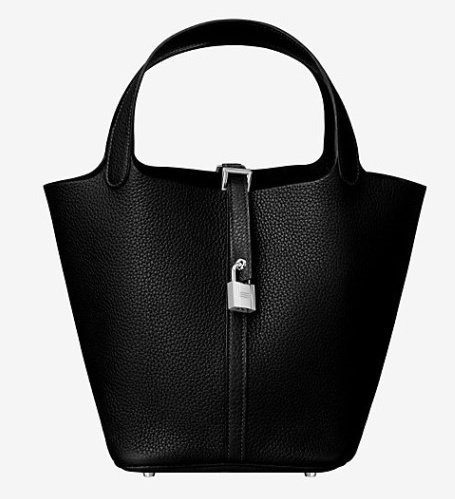 HM 에르메스 피코탄22 클레망스 토트백 누아 은장  