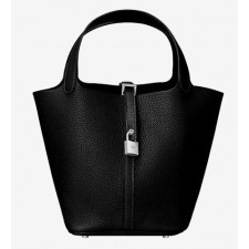 HM 에르메스 피코탄22 클레망스 토트백 누아 은장  