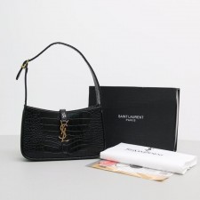 YS 생로랑 5708 크록 가죽 숄더백