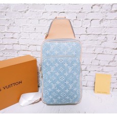 LV 루이비통 데님 슬링백 크로스