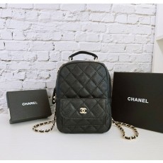 CN 샤넬 24 크루즈 캐비어 탑핸들 미니 백팩
