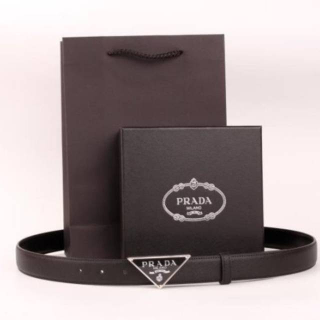 PD 프라다삼각로고 남성 벨트 