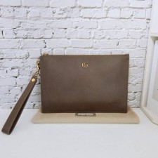 GC 구찌 [고급] 마몽 GG 클러치백 카키브라운 4753171 