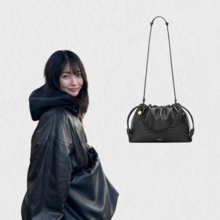 LW 로에베 플라멩코 플라멩고 클러치 미니 미디엄 신민아 가방 